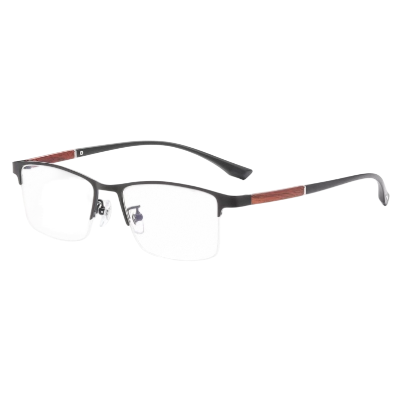Classic Comfortable Business Semi-Rimmed Eyeglasses