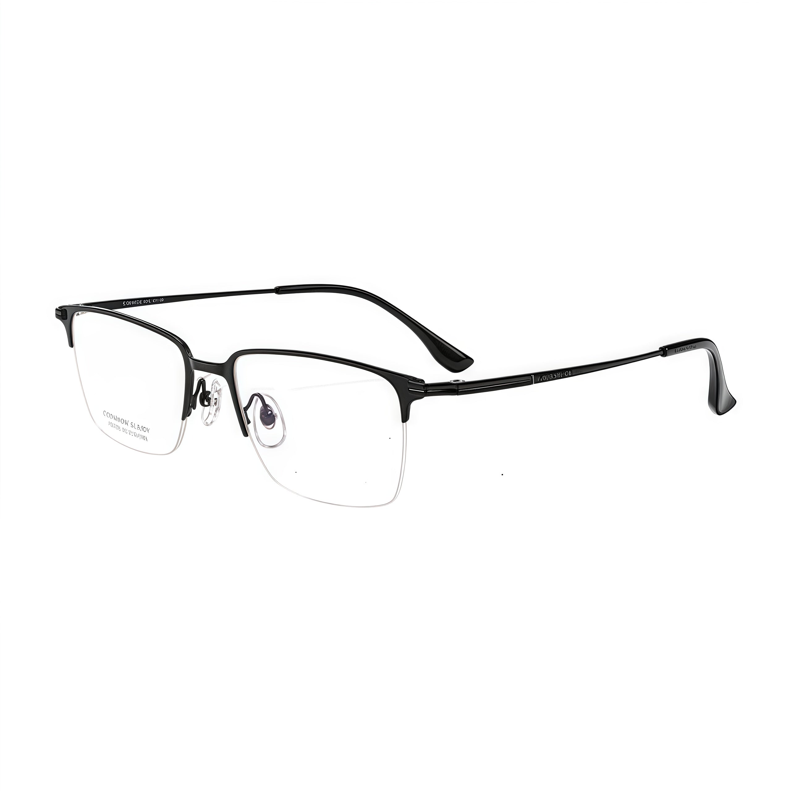 Classic Vintage Business Comfort Semi-Rimmed Eyeglasses