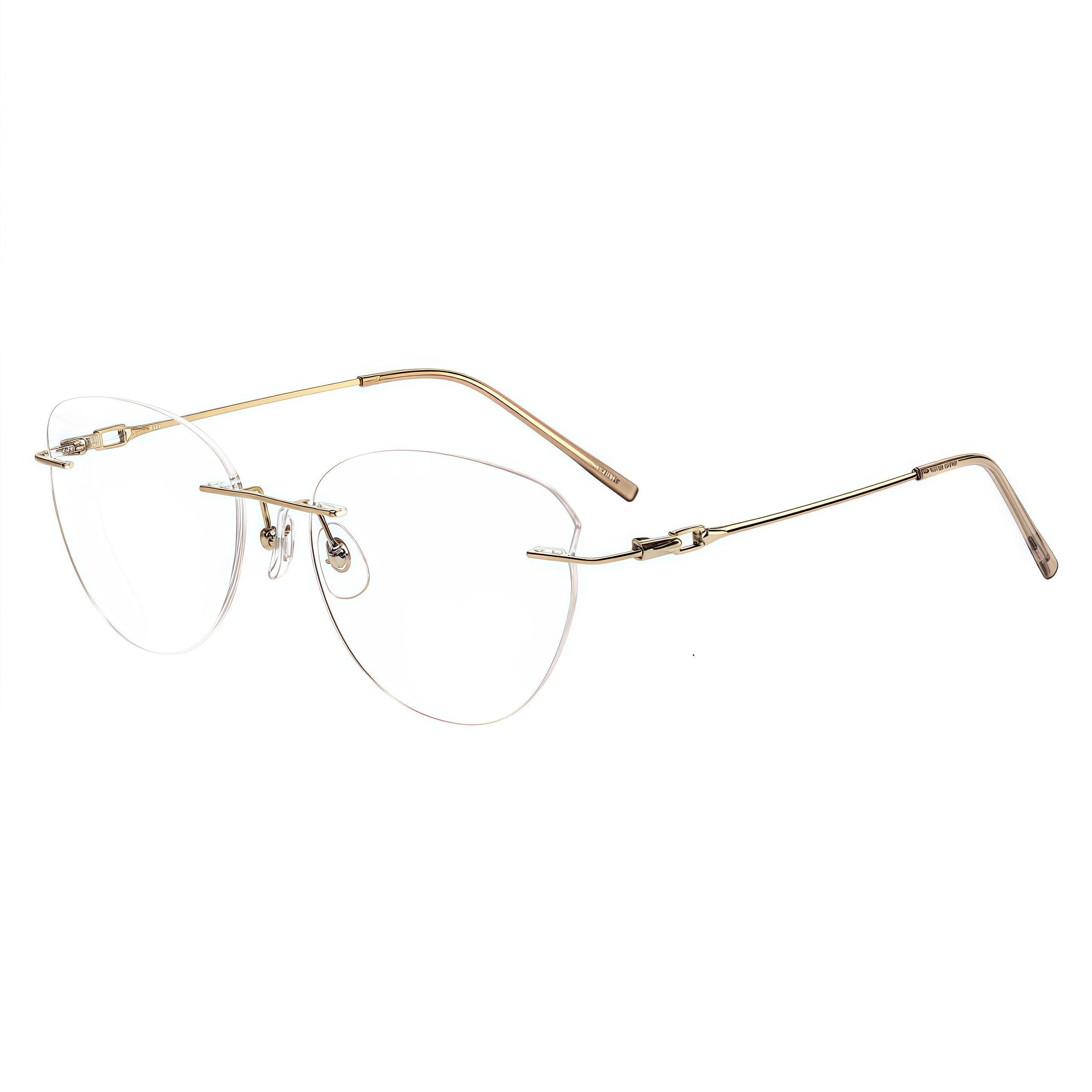Refined Vintage Rimless Eyeglasses