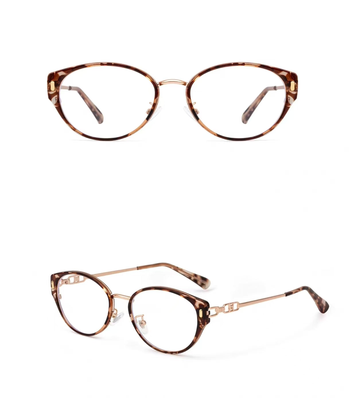 Tortoise Shell cat-eye full-rim eyeglass frame, product view