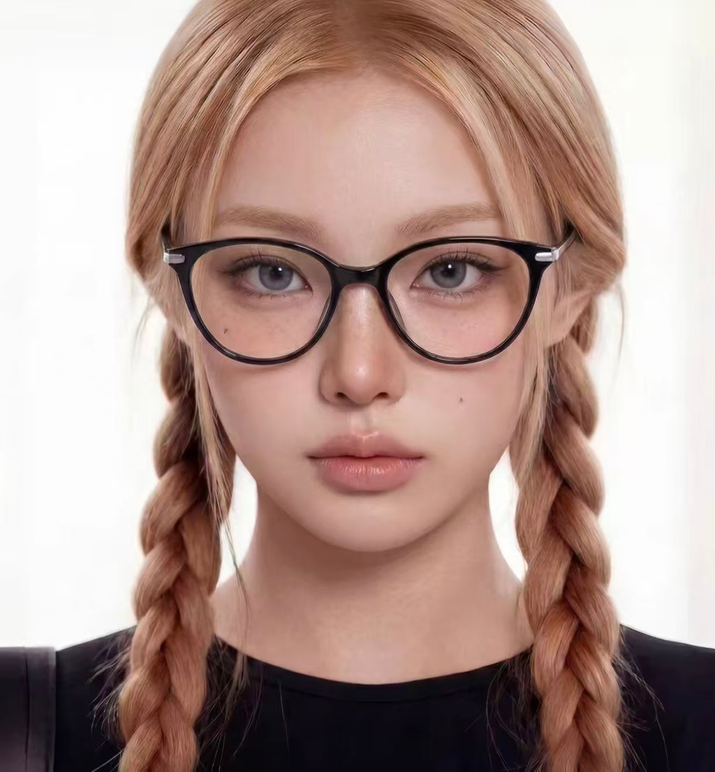 Women’s Chic Black Cat Eye Premium Glasses Frames