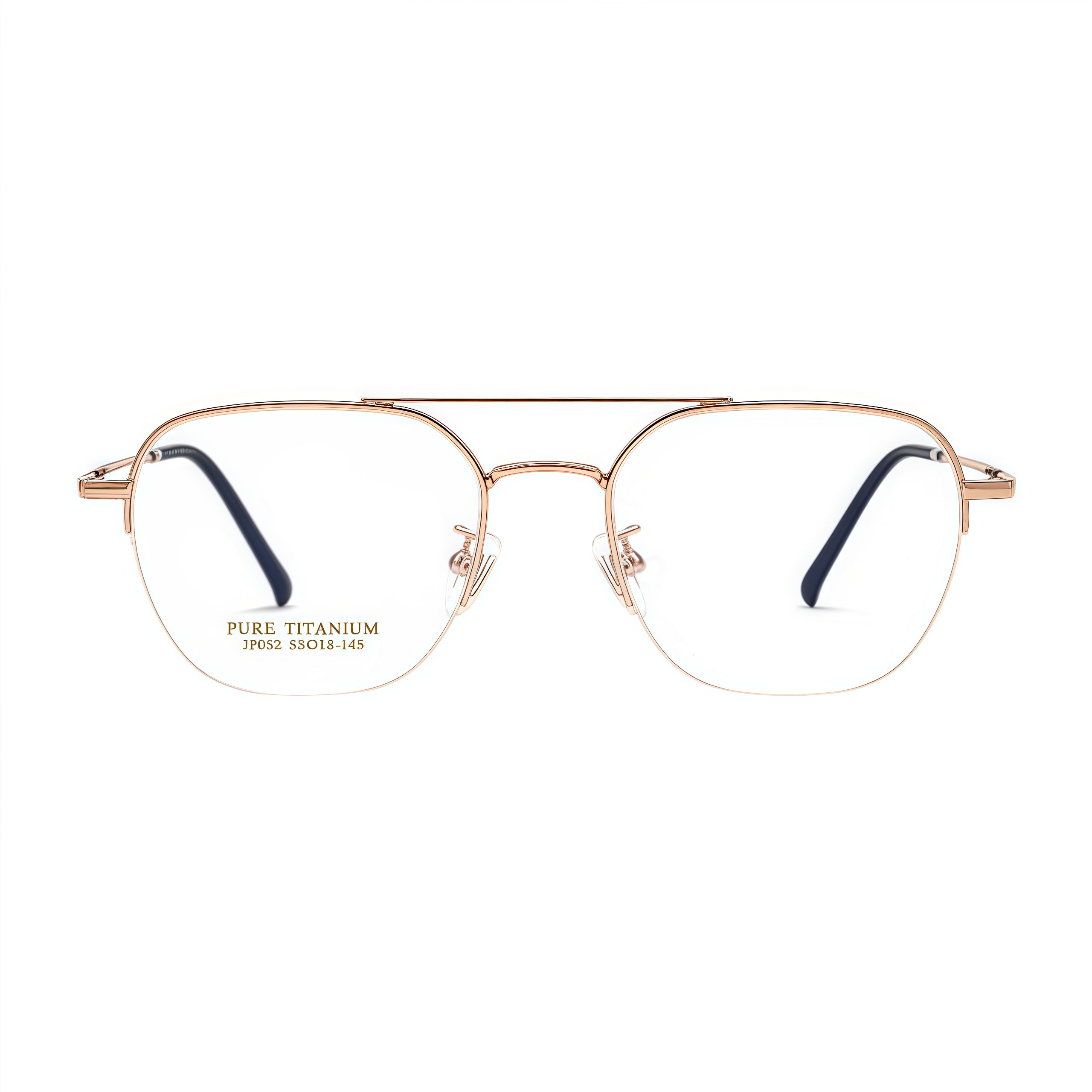 Vintage Fashion Forward Semi-Rimmed Glasses