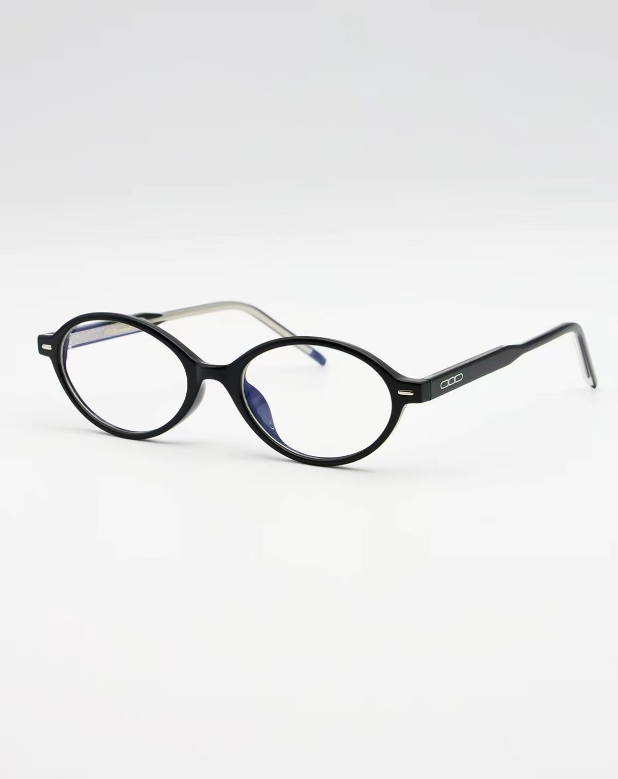 Unisex Acetate Oval 51mm Full-Rim Glasses