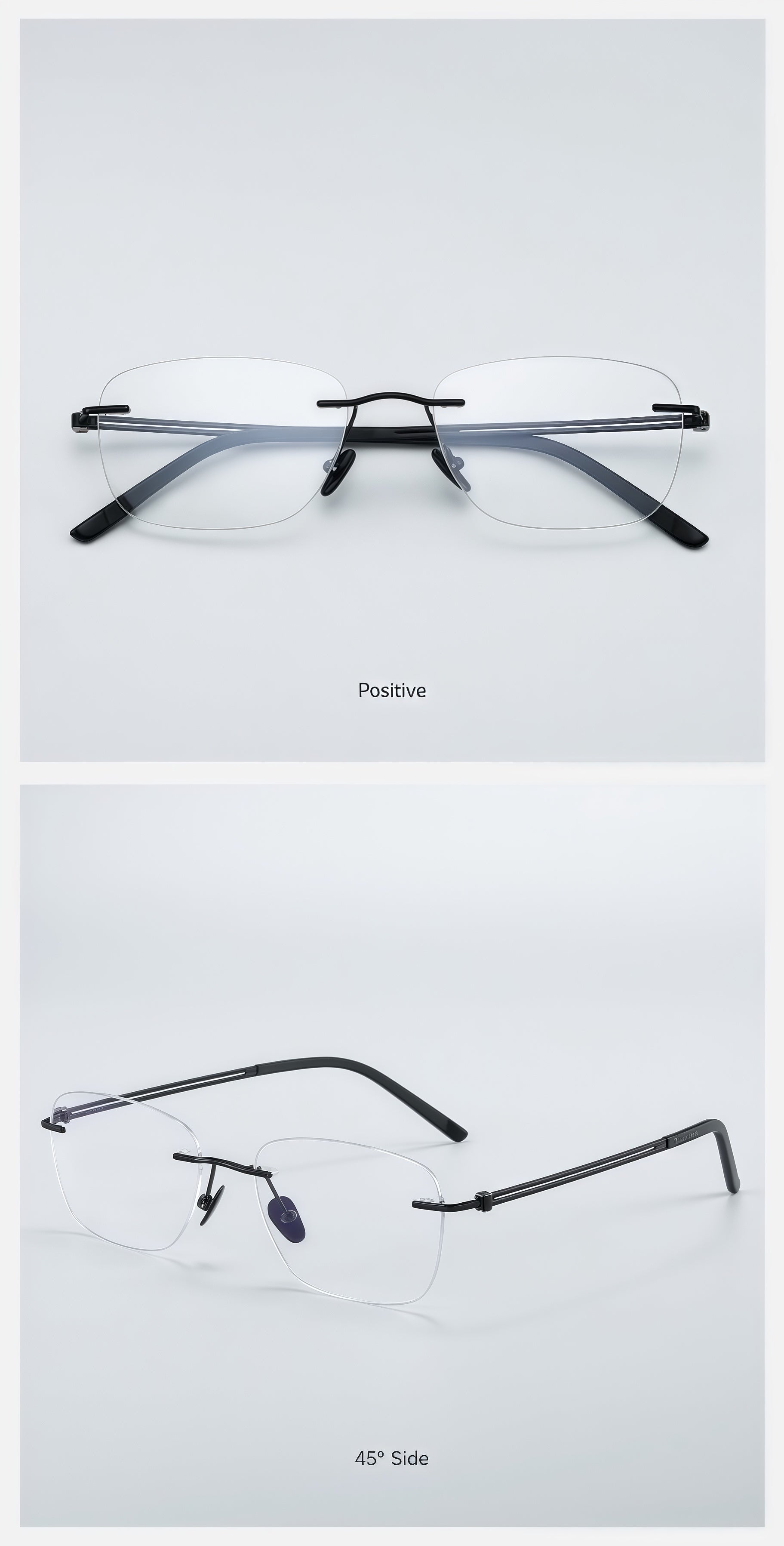 Trendy Versatile Rimless Eyeglasses