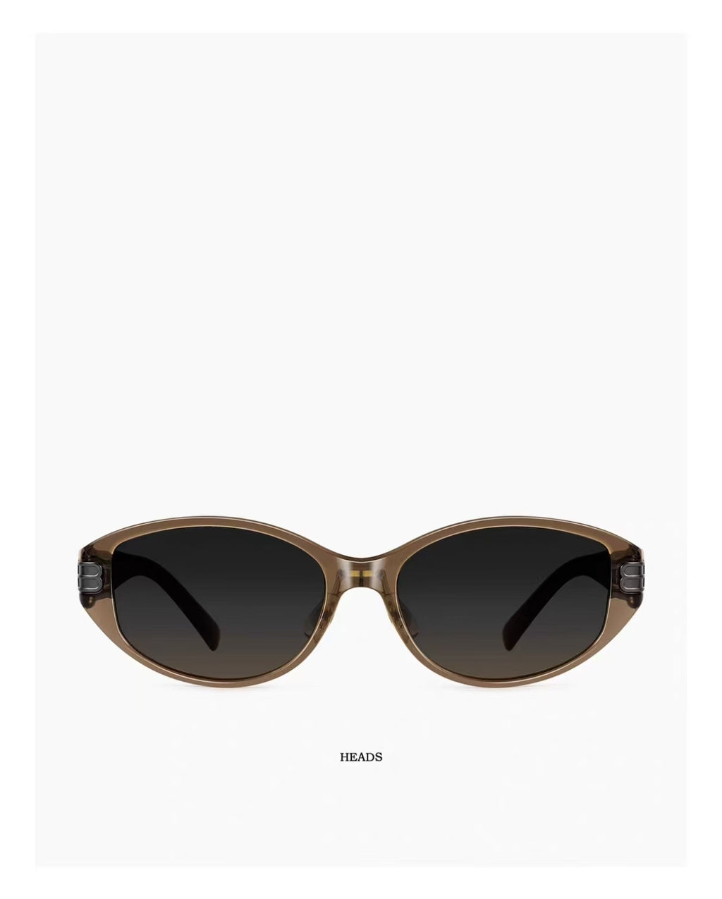 Mocha Brown men's tr90 narrow cat-eye sunglasses, product views