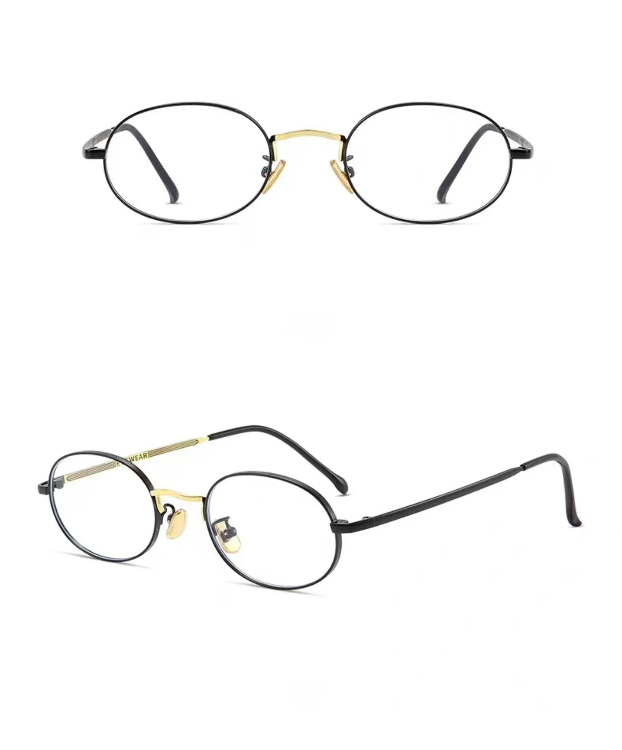 Women’s Ultra-Light Retro Micro Oval Anti-Blue Light Prescription Glasses