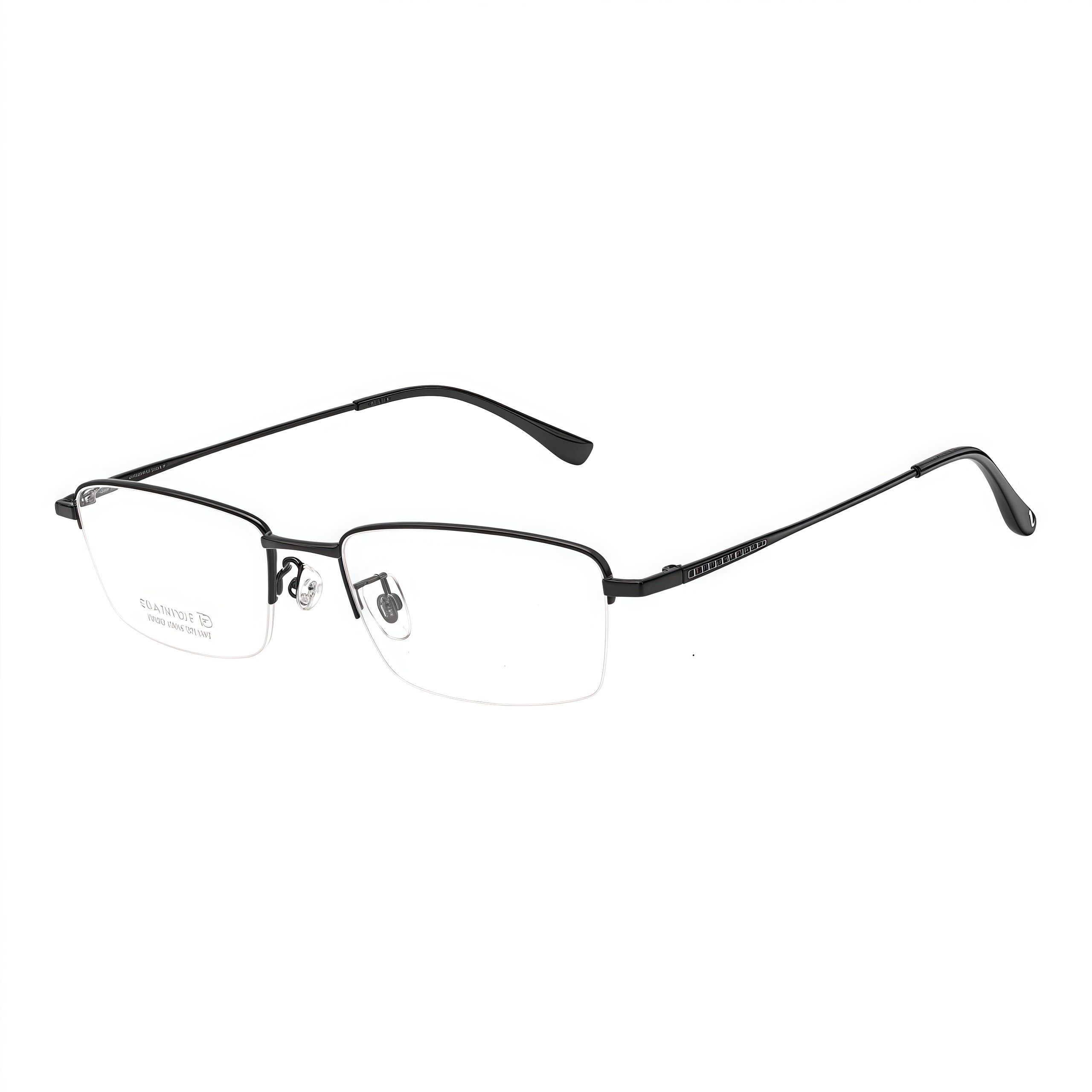 Professional Minimalist Sophisticated Semi-Rimmed Eyeglasses
