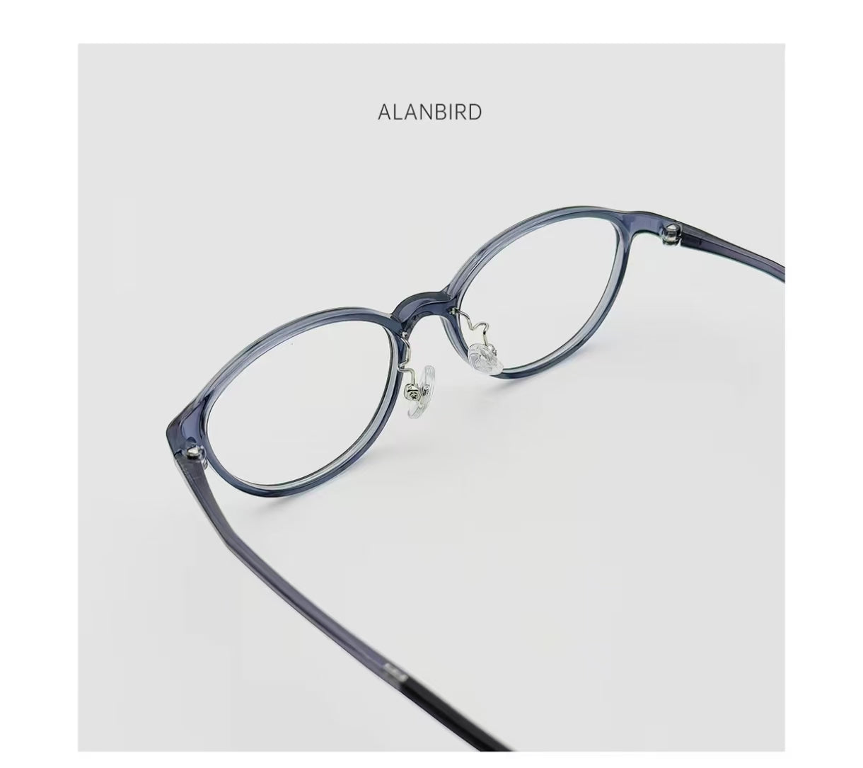 Women's Small-Fit Ultra-Light Acetate Full-Rim Glasses