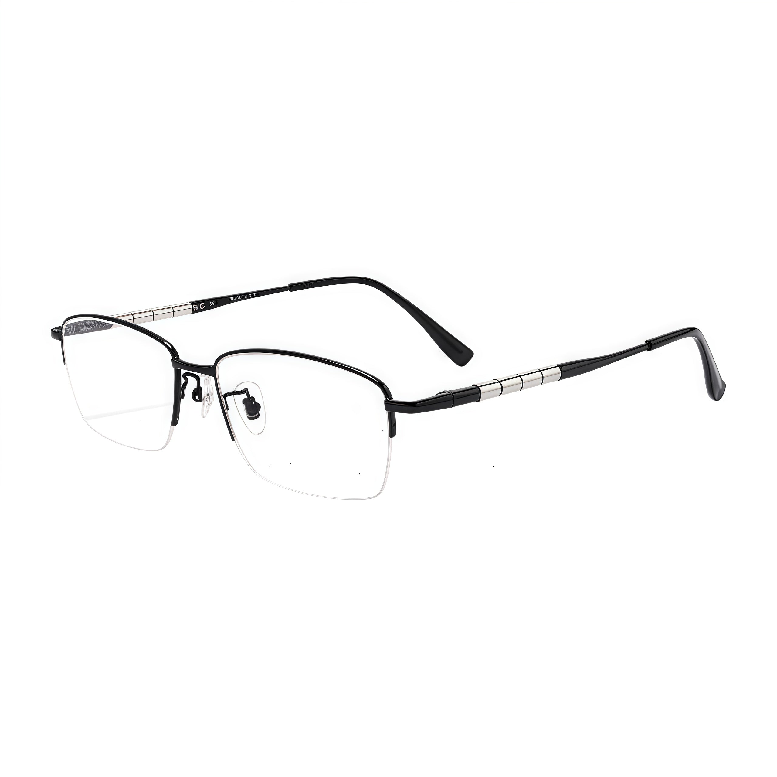 Professional Casual Comfort Semi-Rimmed Eyeglasses