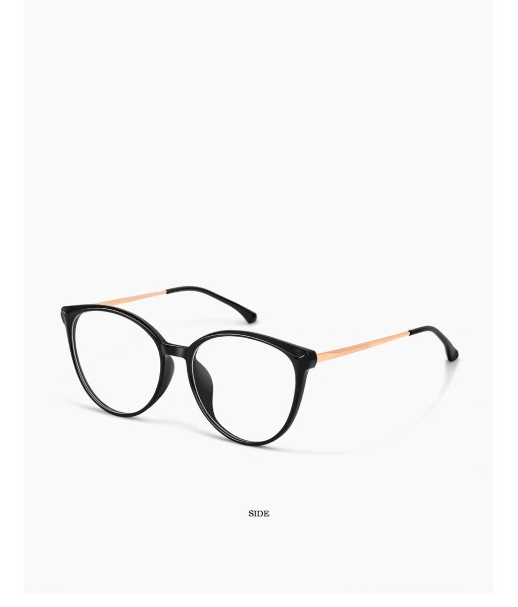 Women’s Retro Tortoiseshell Oversized Cat Eye Ultra-Light Glasses