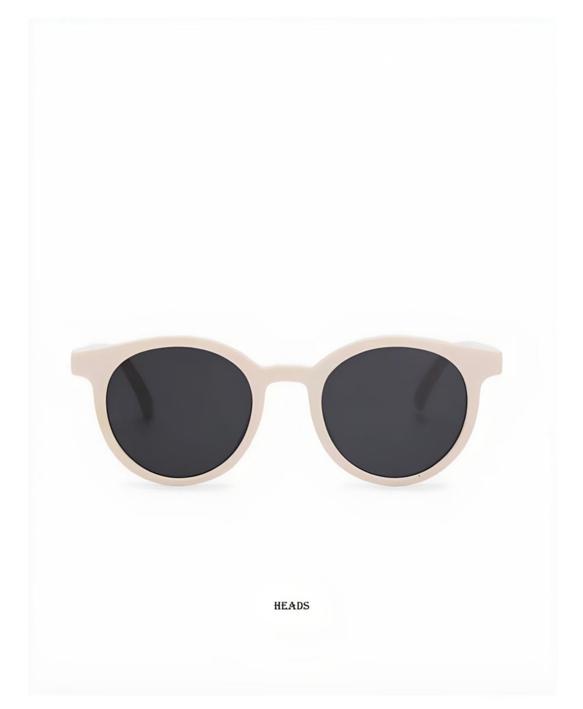 Women’s Ivory full-rim oval sunglasses, front and three-quarter views