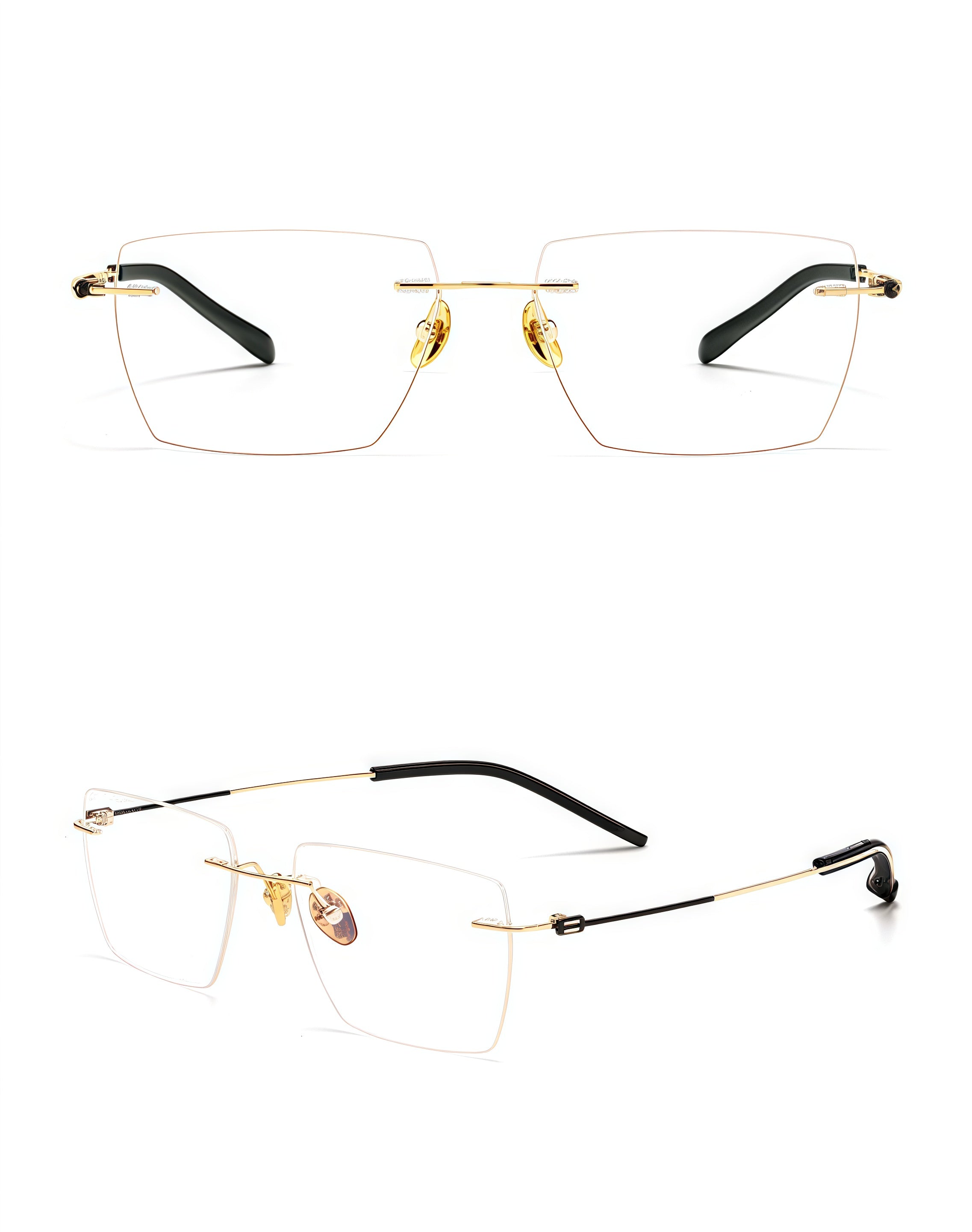 Comfortable Minimalist Versatile Sophisticated Rimless Eyeglasses