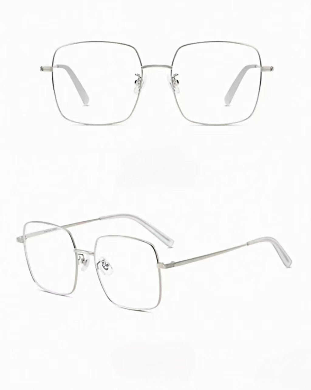 Ultra-Light Titanium Alloy Square Prescription Ready Glasses Frame