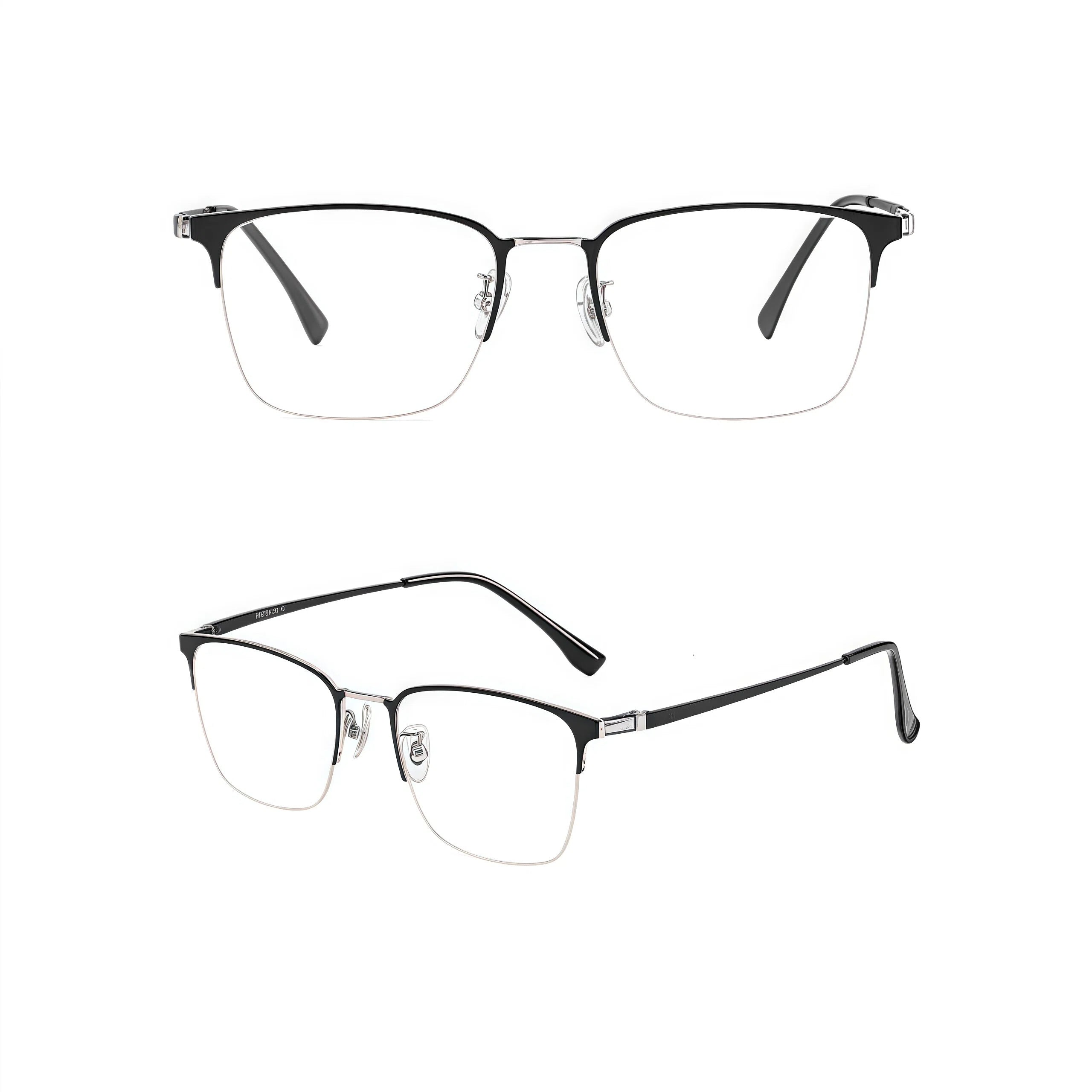 Effortless Sophisticated Versatile Semi-Rimmed Eyeglasses