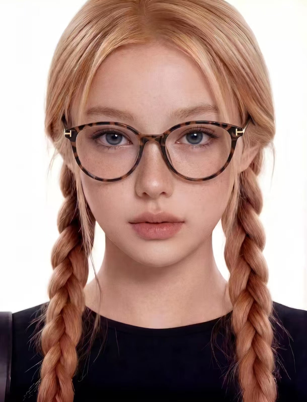 Women’s Japanese Ultra-Light Round Anti-Blue Light Prescription Glasses