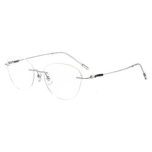 Chic Minimalist Sophisticated Rimless Eyeglasses