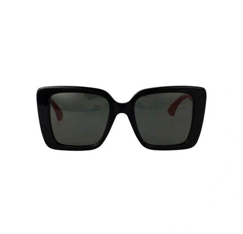Black front product view of Gucci Square frame sunglasses
