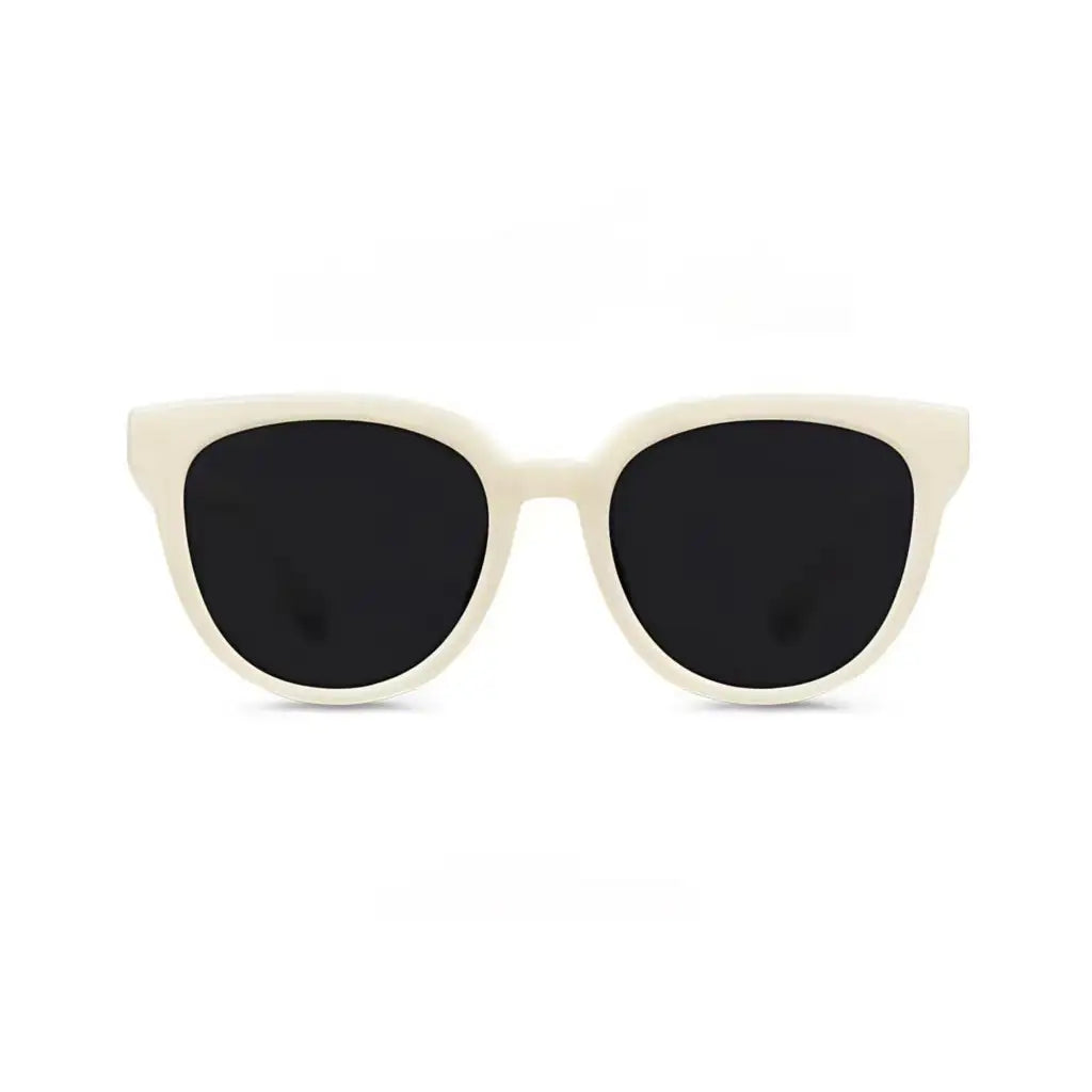 Women’s Ivory full-rim oversized cat-eye sunglasses, straight-on product view