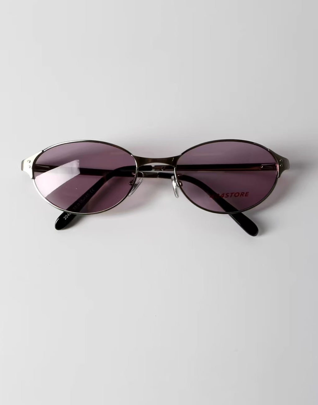 Y2K Vintage Women’s Purple Metal Cat Eye UV400 Sunglasses