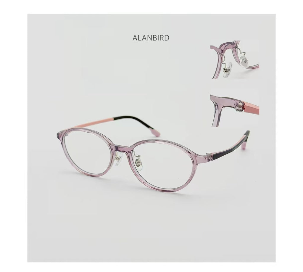 Women's Small-Fit Ultra-Light Acetate Full-Rim Glasses
