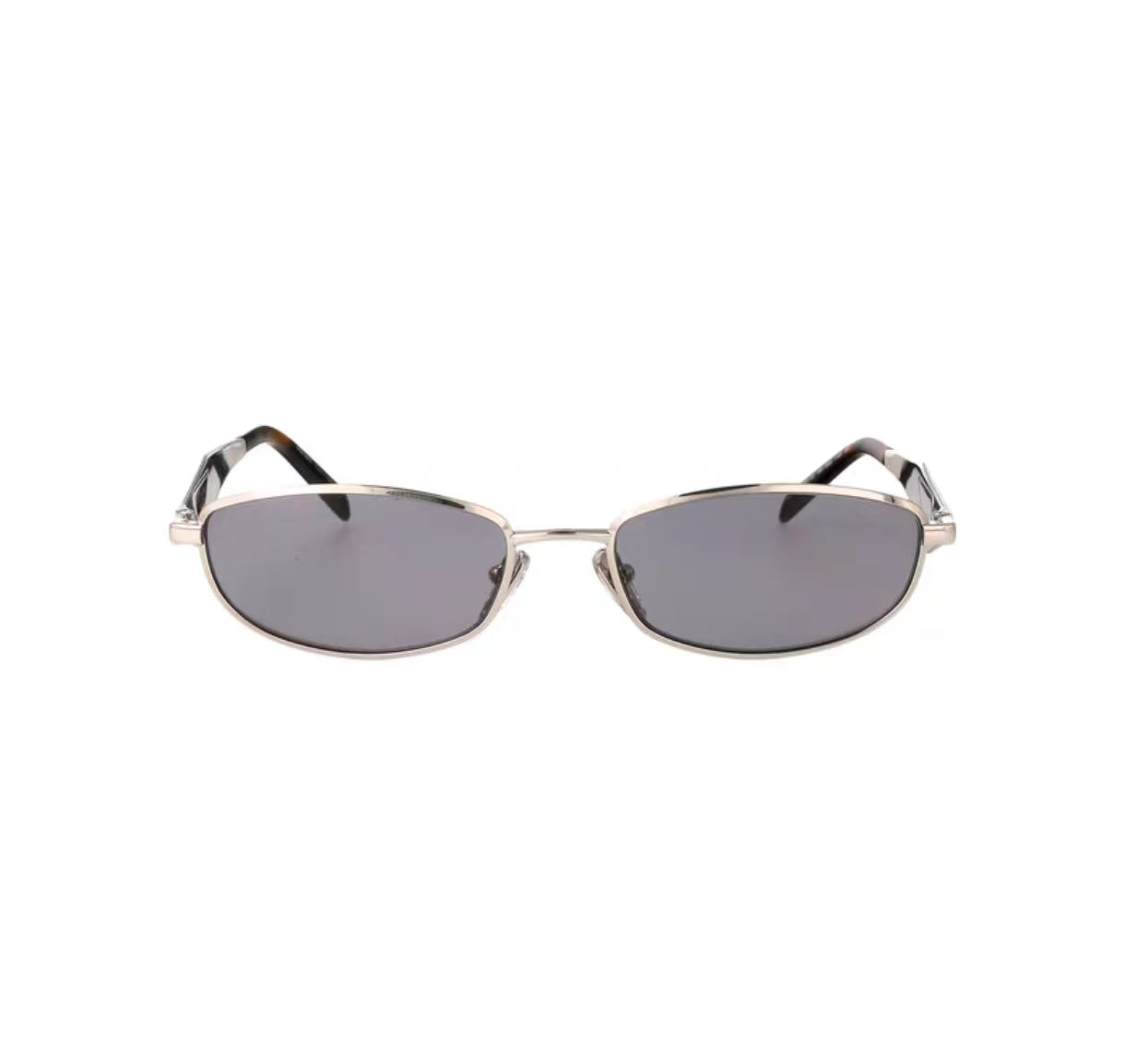 women metal geometric sunglasses, front view