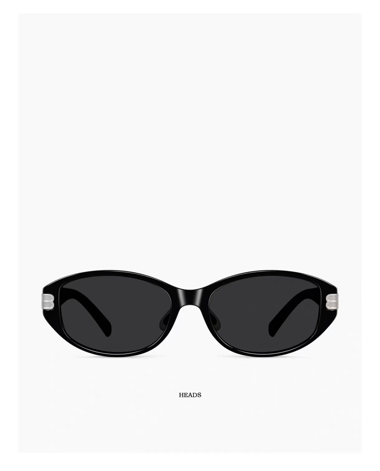 Black men's tr90 narrow cat-eye sunglasses, product views