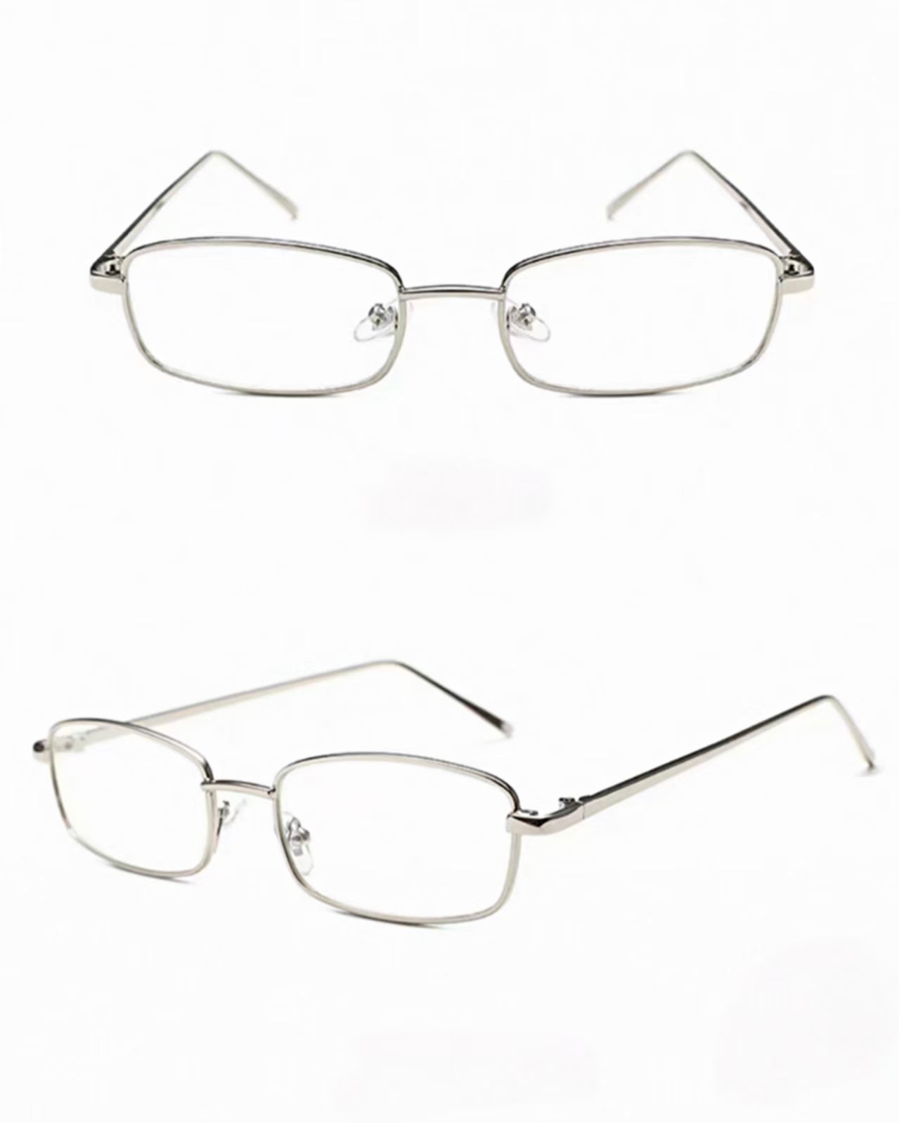 Men’s Ultra-Light Pure Titanium Retro Slim Square Anti-Blue Light Prescription Glasses Frame