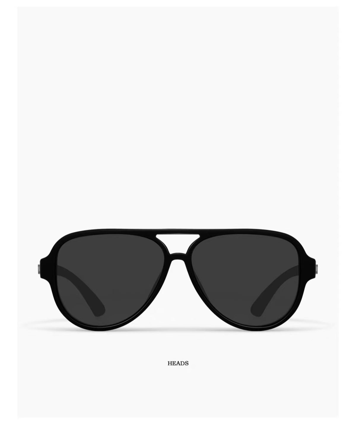 Black men's tr90 aviator sunglasses, product views