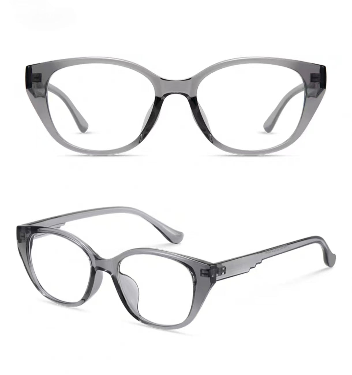 Women’s Ultra-Light Retro Oversized Polygon Cat Eye Prescription Ready Glasses