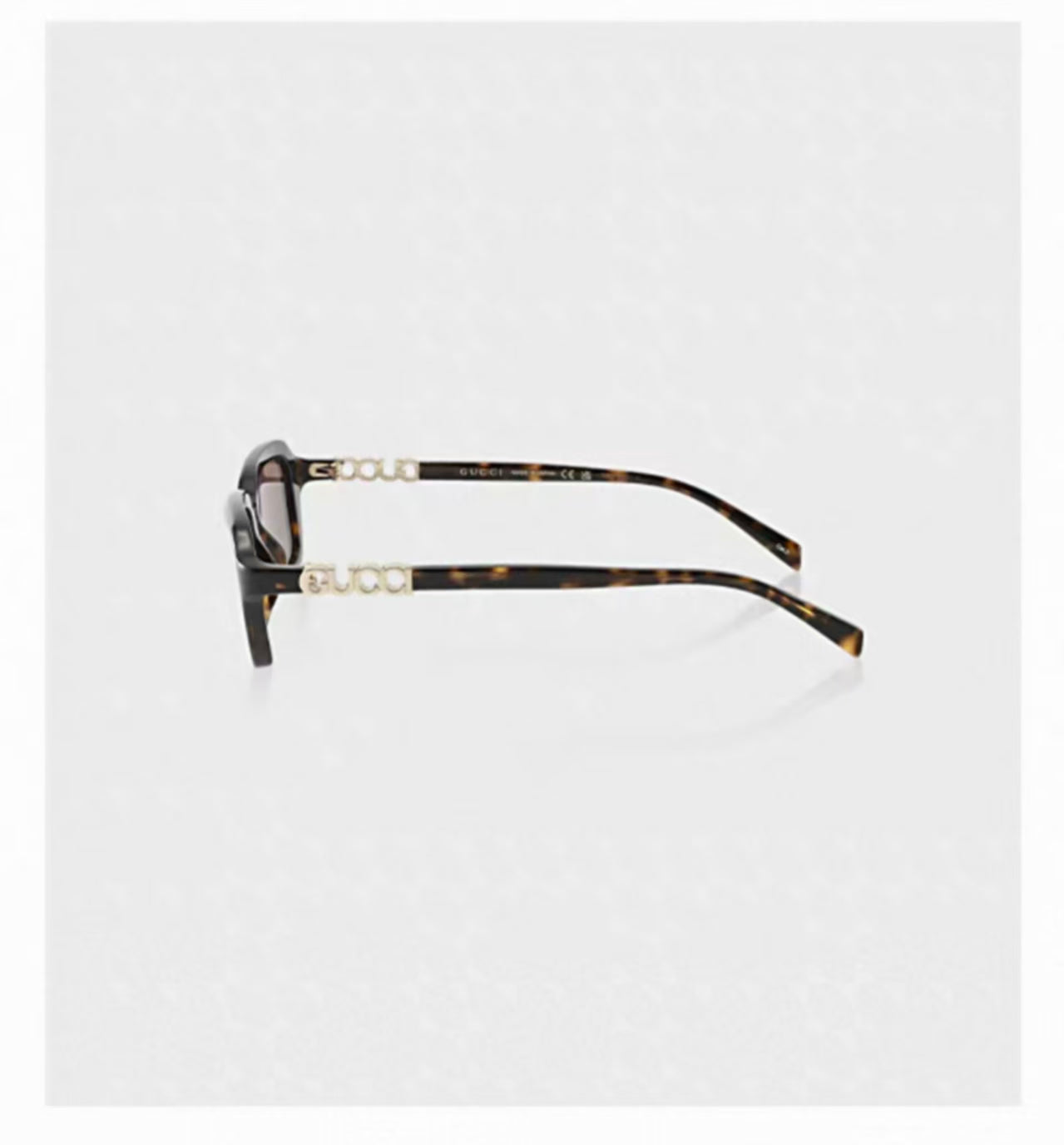 Brown side product view of Gucci Luxury Women’s Trendy Comfortable Versatile Sunglasses