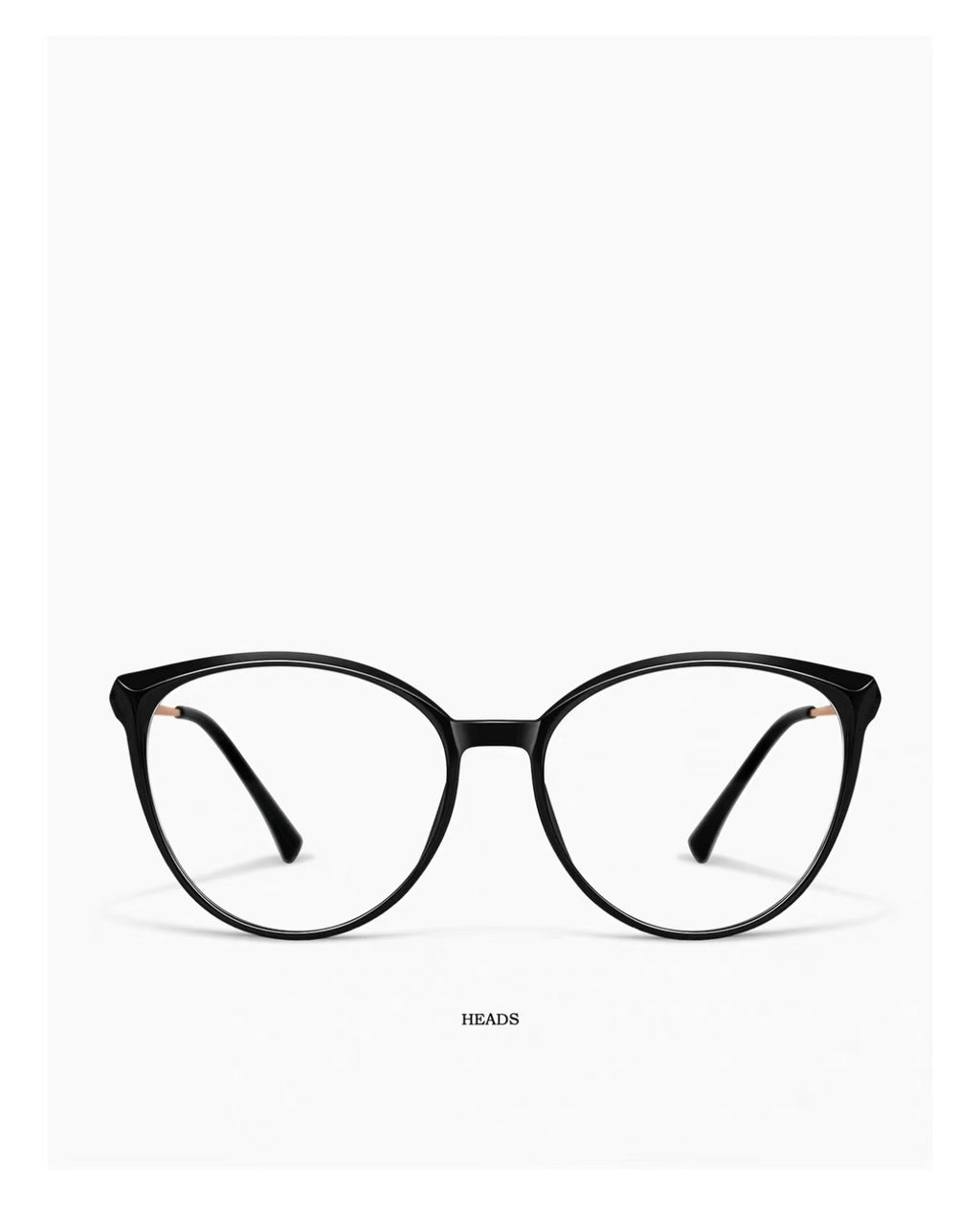 Women’s Retro Tortoiseshell Oversized Cat Eye Ultra-Light Glasses