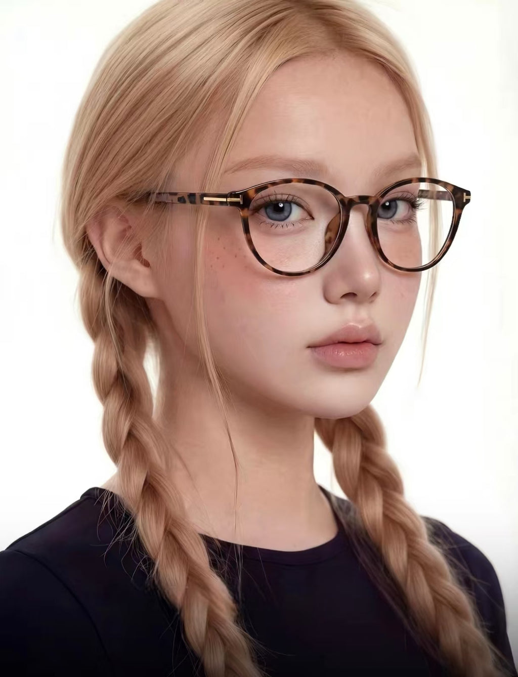 Women’s Japanese Ultra-Light Round Anti-Blue Light Prescription Glasses