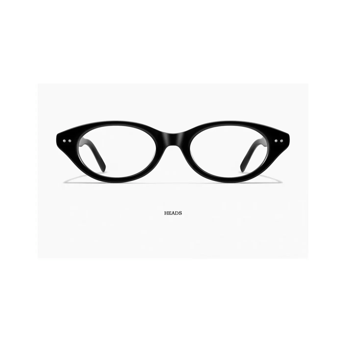 Glossy Black eyeglass frame, 45-degree product view