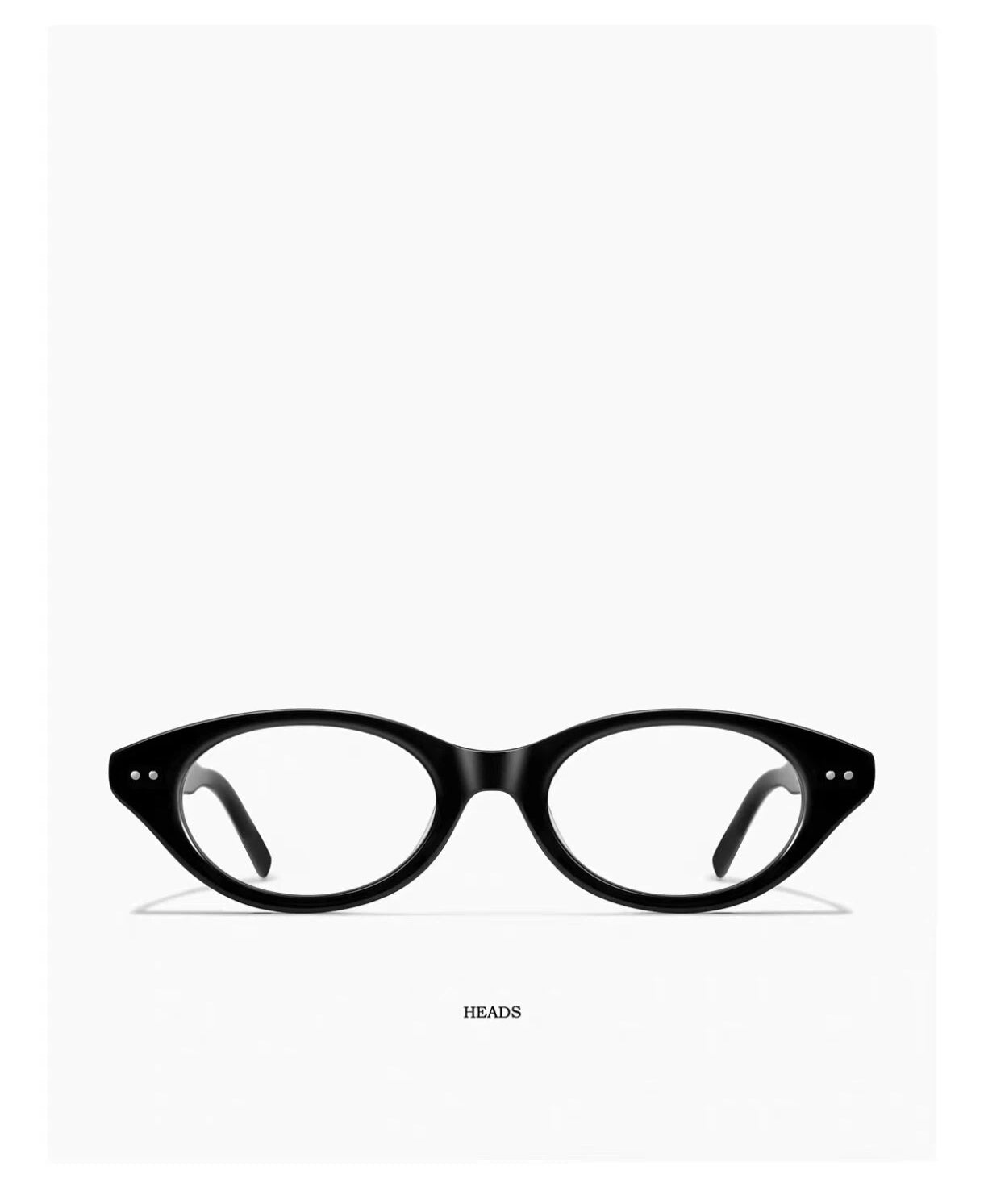 Women’s Geek Chic Small Oval Black Frame Anti-Blue Light Prescription Glasses