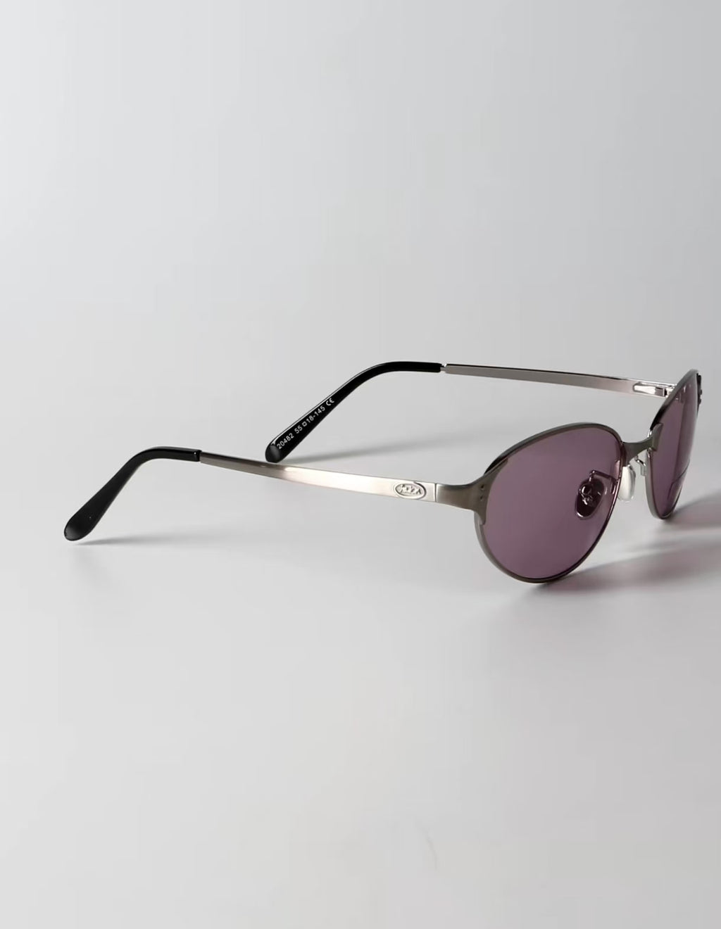 Y2K Vintage Women’s Purple Metal Cat Eye UV400 Sunglasses