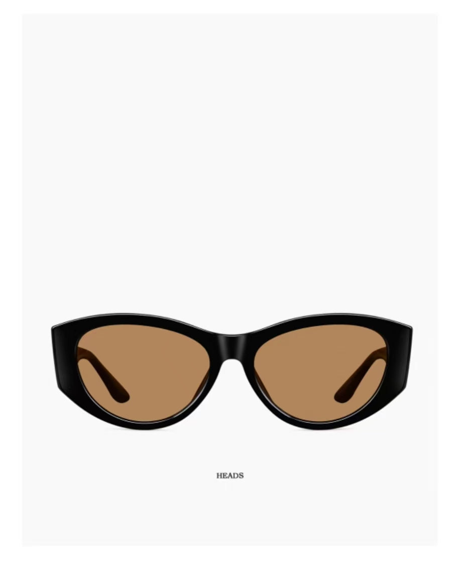 Vintage Women’s Tortoise Brown Narrow Cat Eye UV400 Sunglasses