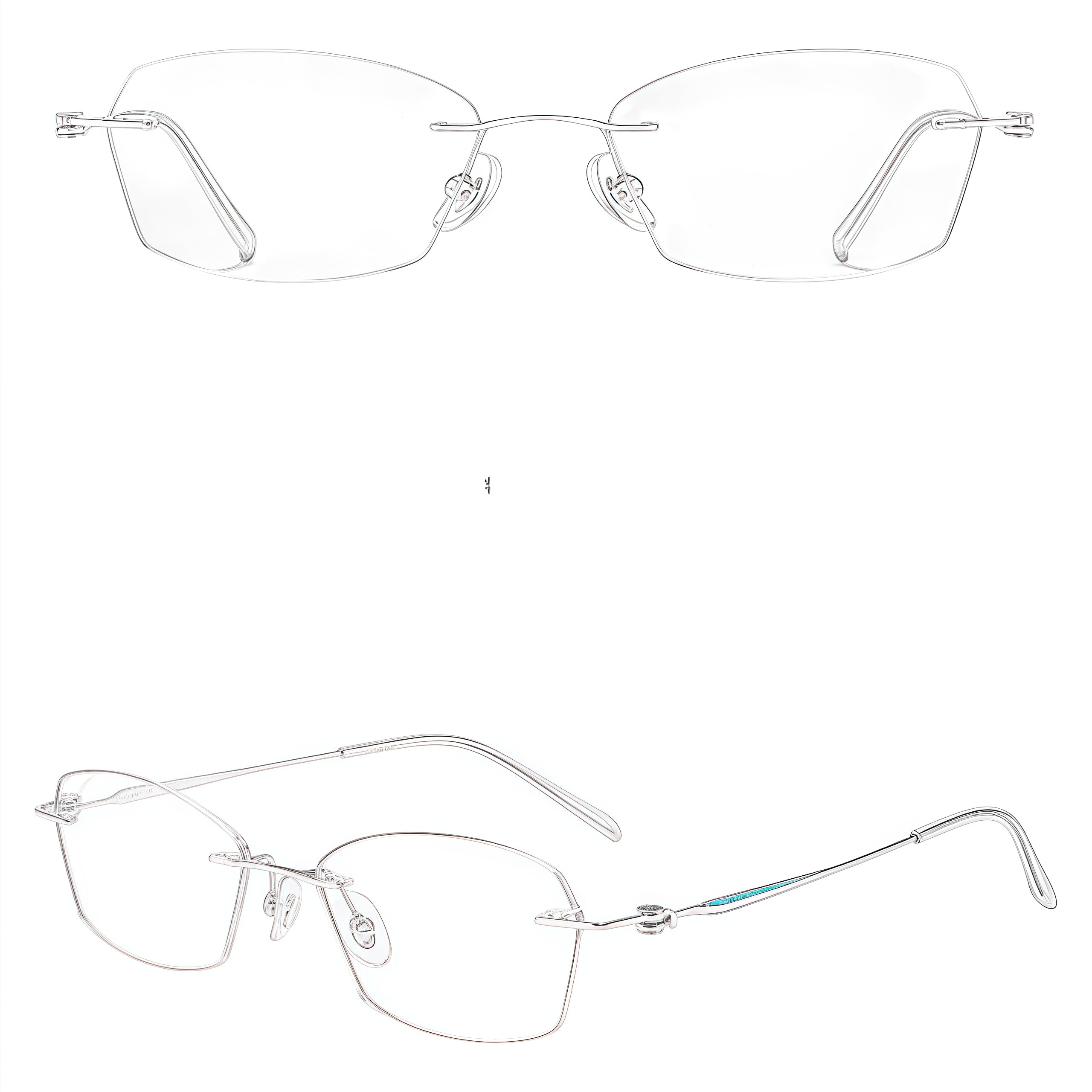 Timeless Versatile Rimless Eyeglasses