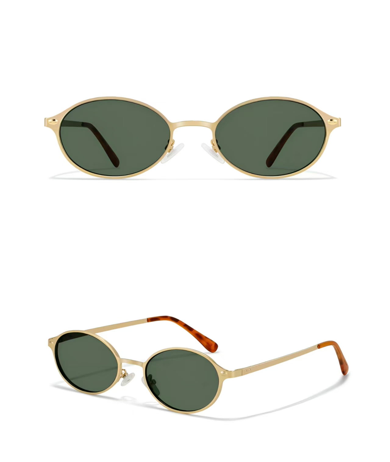 Vintage Women’s Fashion Brown Narrow UV400 Sunglasses