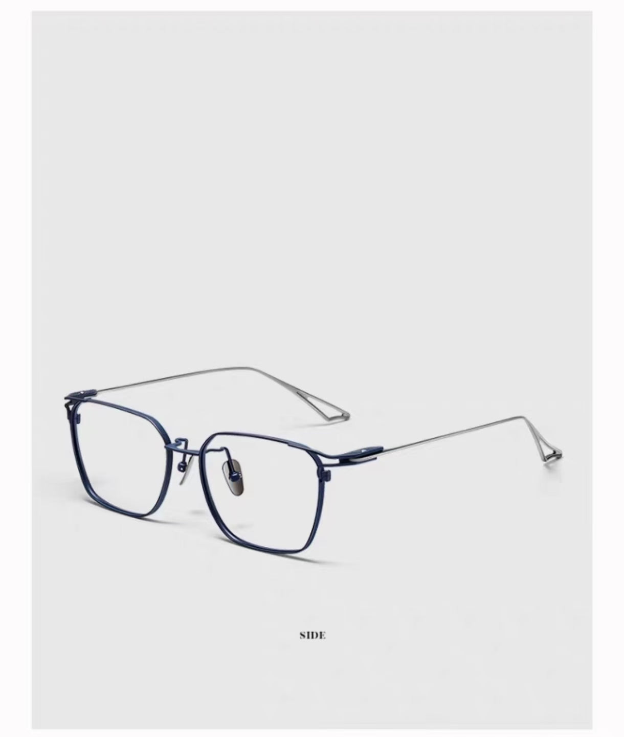 Men's Oversized Ultra-Light Pure Titanium Full-Rim Glasses