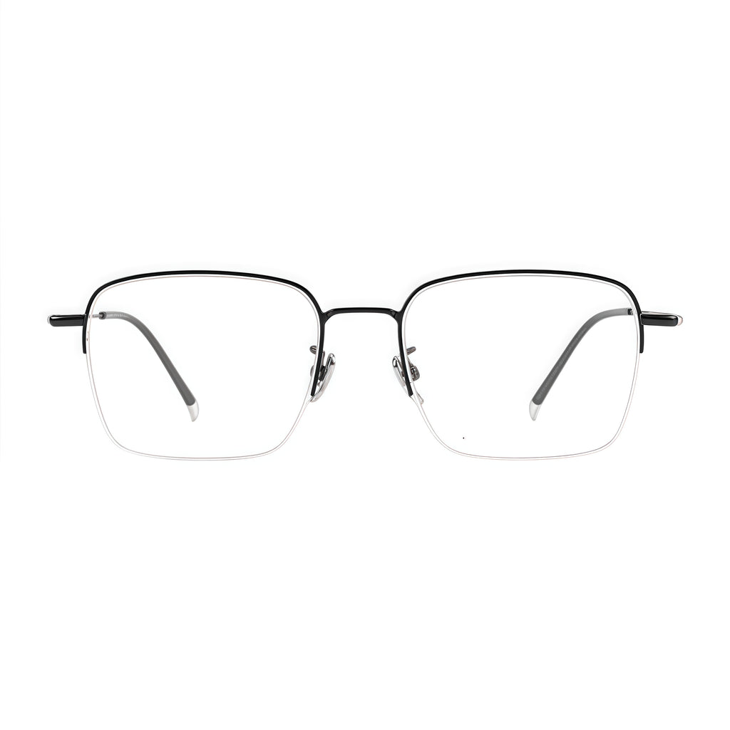 Refined Business Style Semi-Rimmed Eyeglasses