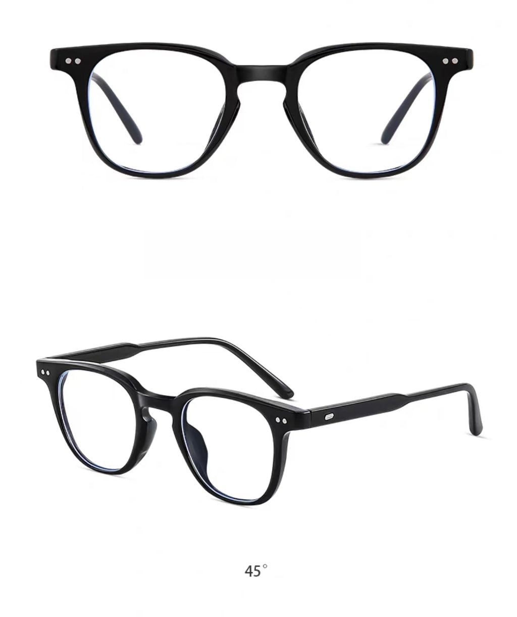 Unisex Anti-Blue Light Black Frame Prescription Ready Glasses