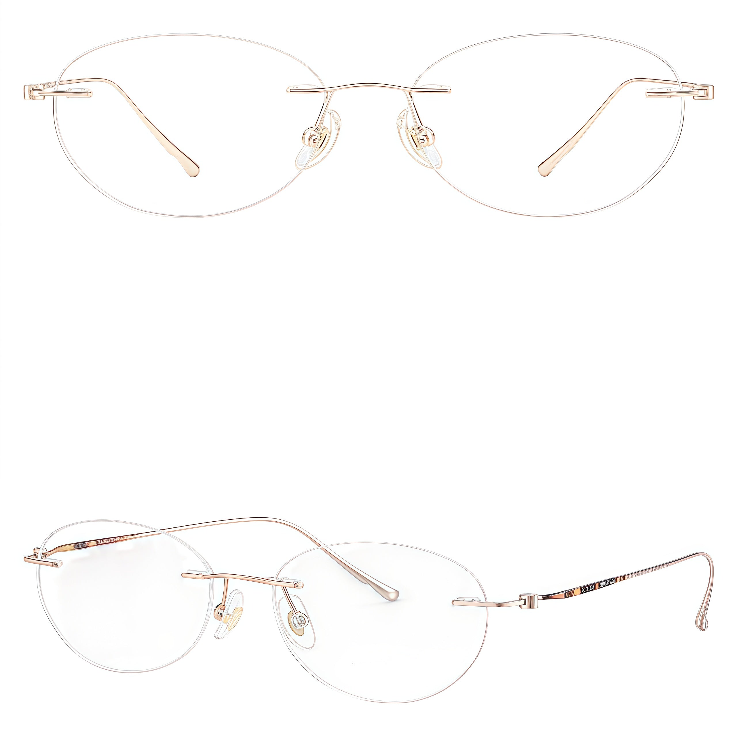 Trendy Stylish Comfort Rimless Eyeglasses