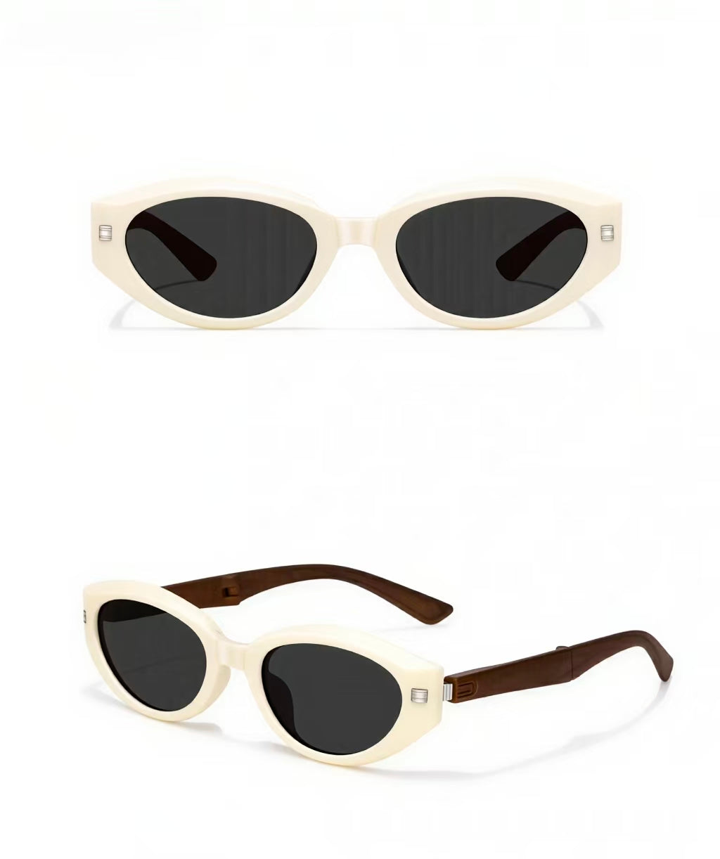 Ivory women's polycarbonate small cat-eye sunglasses, product views
