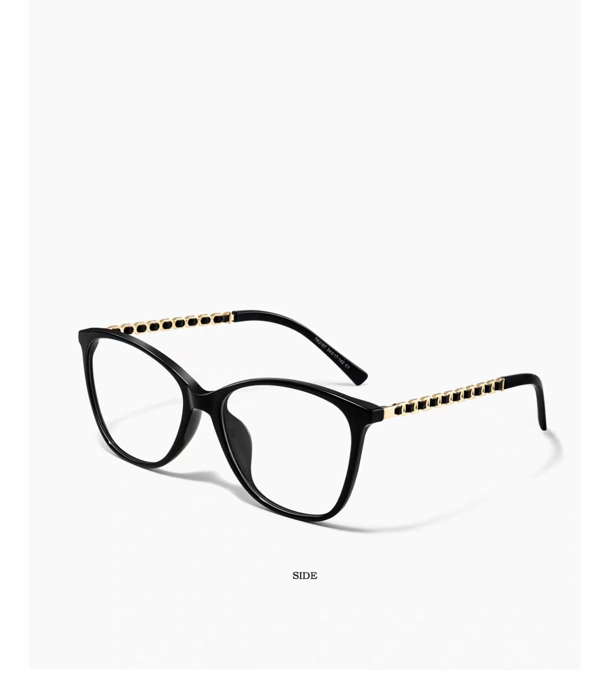 Women’s Chic Ultra-Light Oversized Black Cat Eye Blue Light Glasses