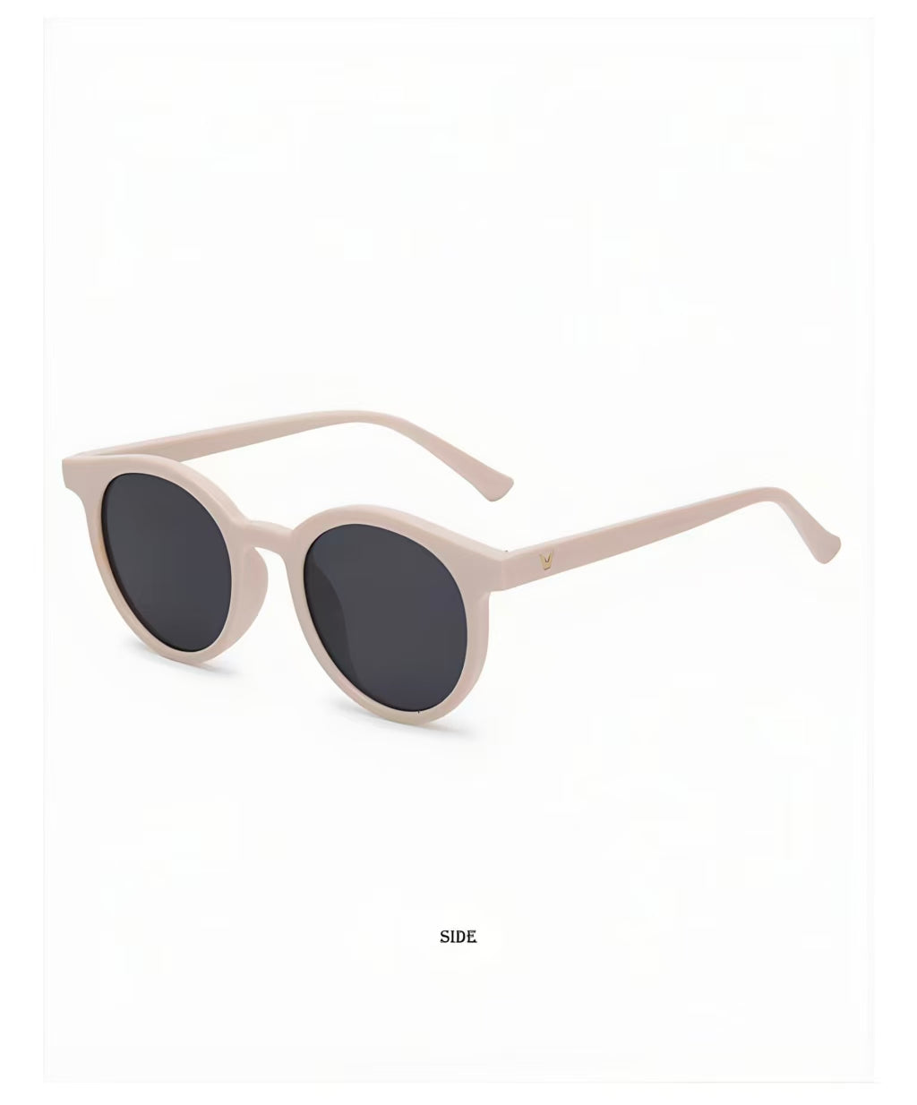 Women’s Ivory full-rim oval sunglasses, three-quarter product view