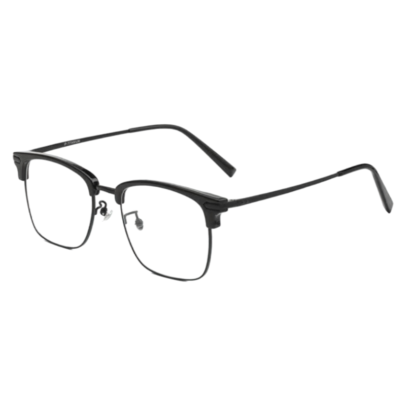 Modern Stylish Round Square Semi-Rimmed Eyeglasses