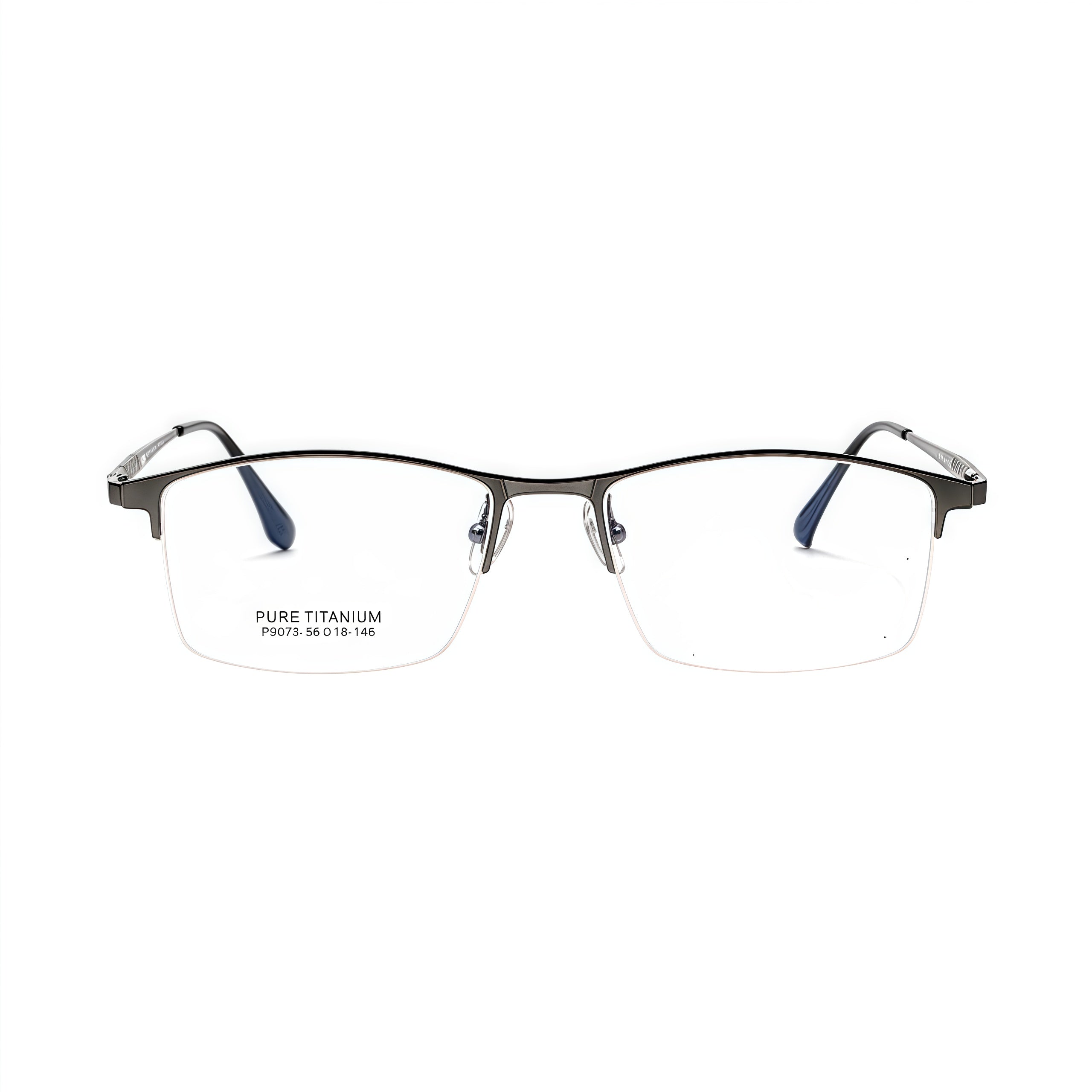 Timeless Vintage Professional Semi-Rimmed Eyeglasses