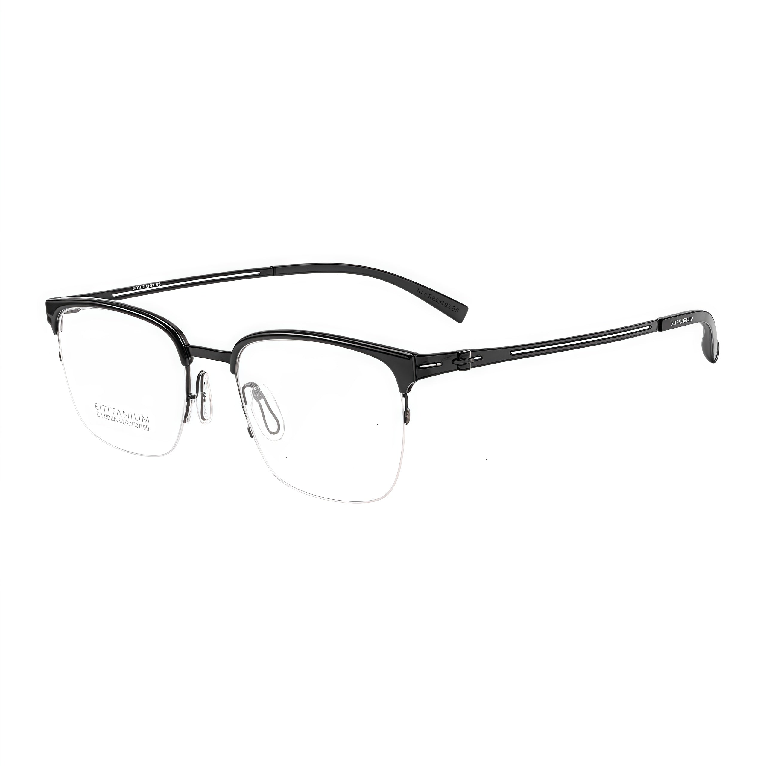 Lightweight Comfort Semi-Rimmed Eyeglasses