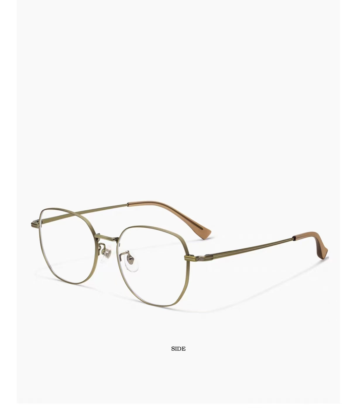 Men’s Ultra-Light Pure Titanium Retro Oversized Anti-Blue Light Prescription Glasses