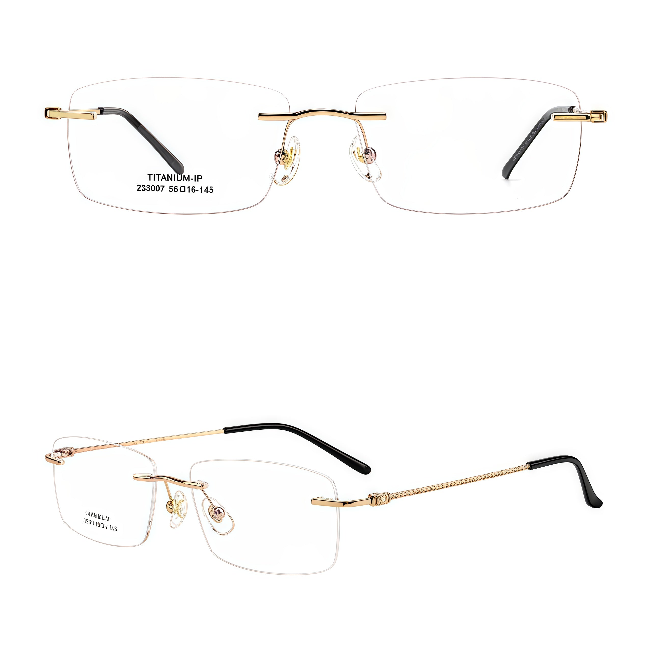Stylish Business Rimless Eyeglasses
